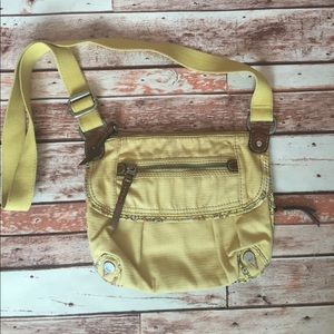 Fossil Vintage Yellow Cross Body Bag